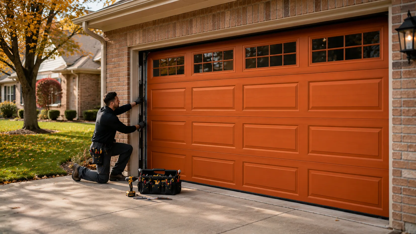 Garage door guides for Hanford homeowners