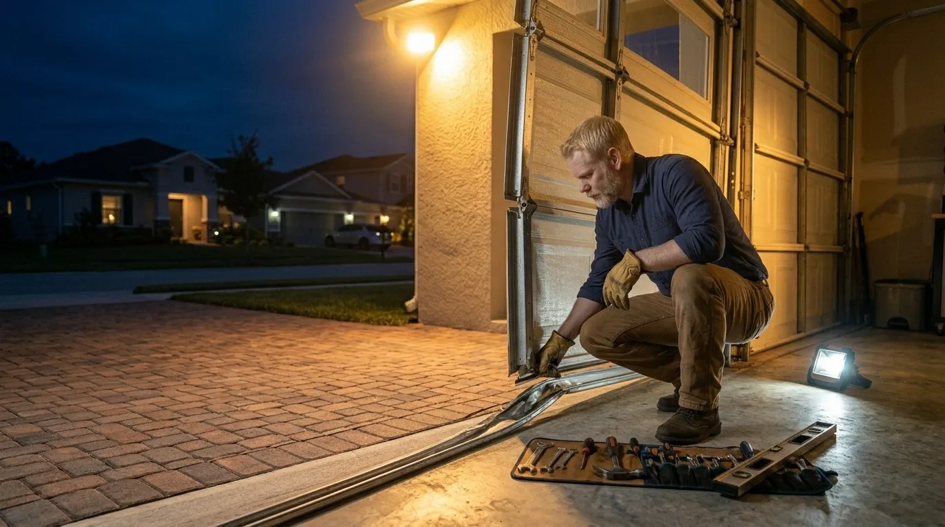 Repaired & tested - Hanford garage door service