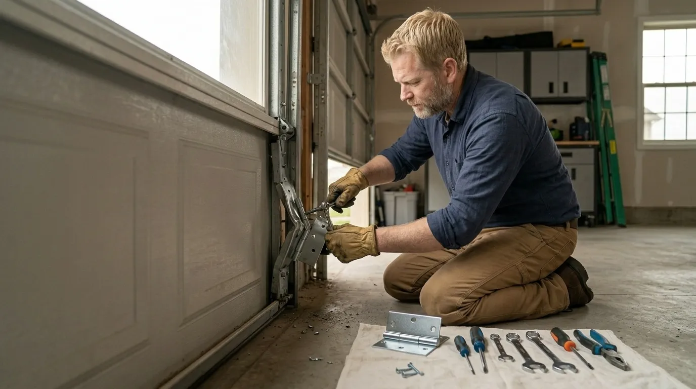Repaired & tested - Hanford garage door service