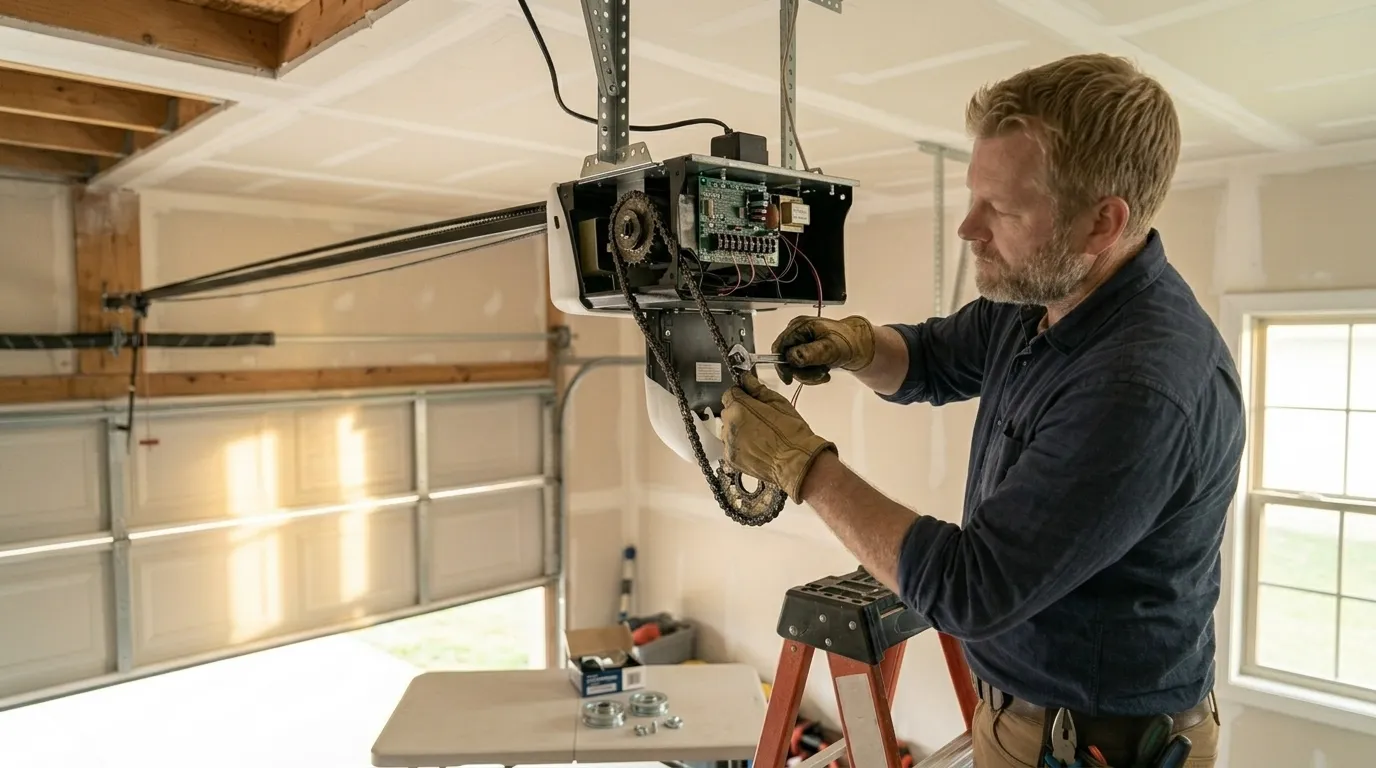 Repaired & tested - Hanford garage door service