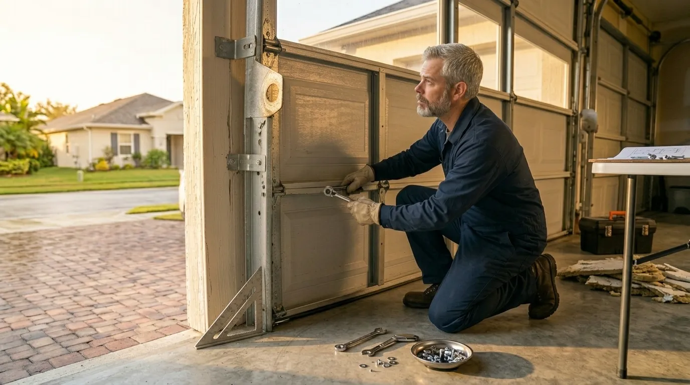 Repaired & tested - Hanford garage door service
