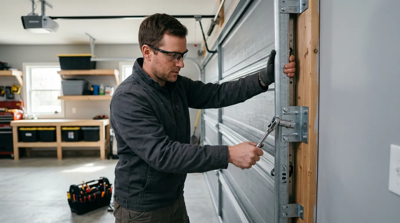 Repaired & tested - Hanford garage door service