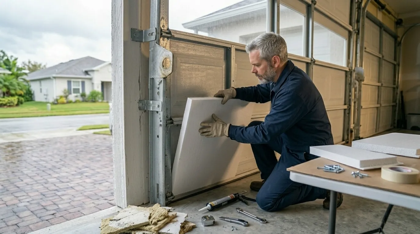 Repaired & tested - Hanford garage door service