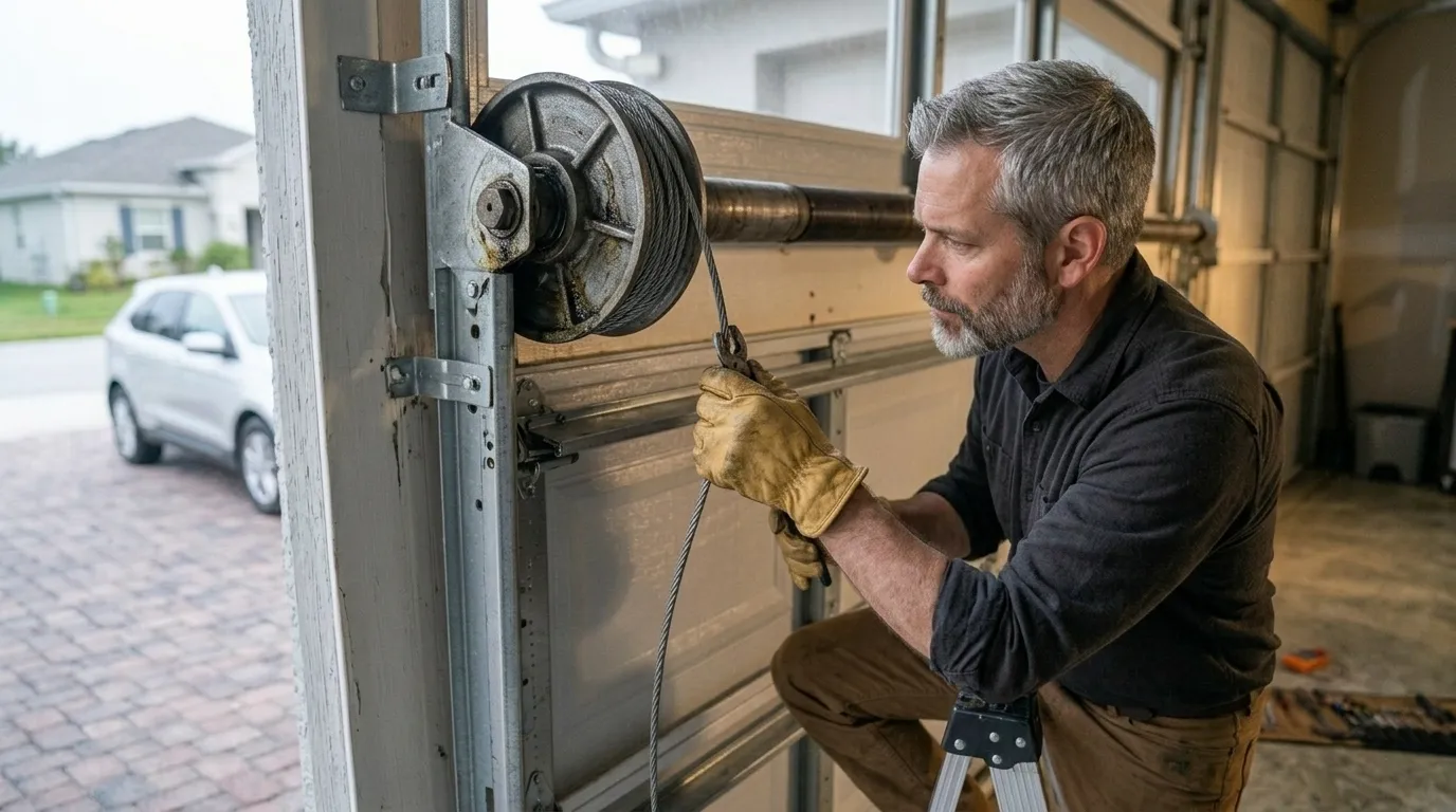 Repaired & tested - Hanford garage door service