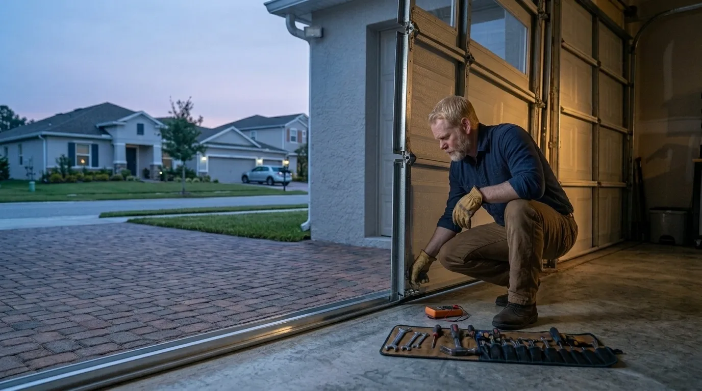 Repaired & tested - Hanford garage door service